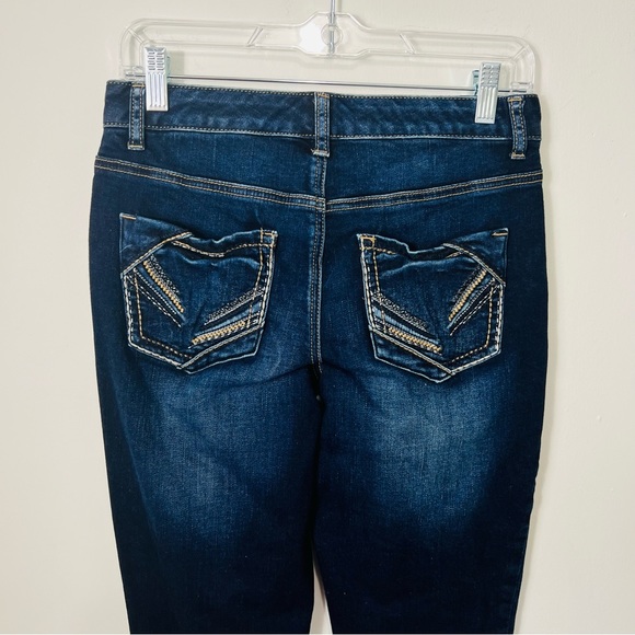 Maurices dark wash Capri denim jeans size 3/4 - Picture 6 of 13